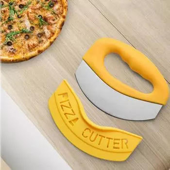 Прочный острый нож для пиццы из нержавеющей стали Rocker Slicer, измельчитель для еды, резак для пиццы