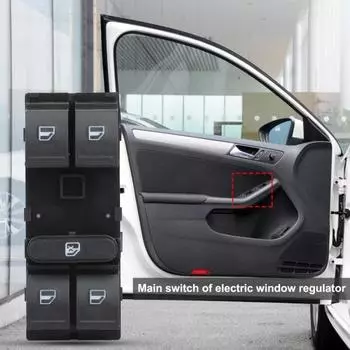 Прочный переключатель стеклоподъемников профессиональный прочный износостойкий чёрный