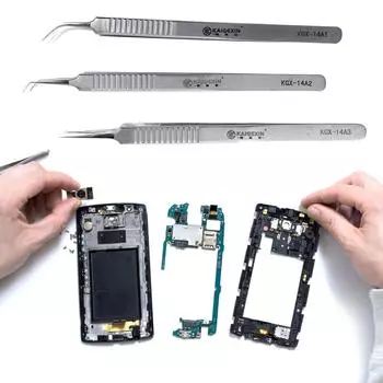 Прочный пинцет Прецизионный пинцет для электроники идеально подходит для микропайки, ремонта мобильных телефонов и поделок 3