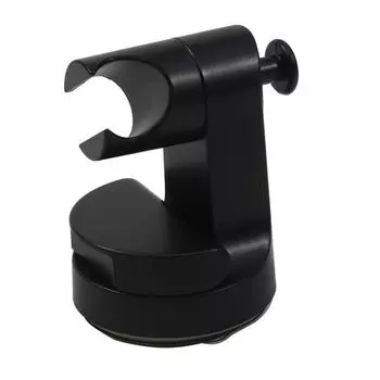 Прочный пластиковый кронштейн для душевой лейки, легко устанавливаемый, без перфорации, регулируемый вращающийся держатель для душевой лейки с присоской, принадлежности для ванной комнаты чёрный