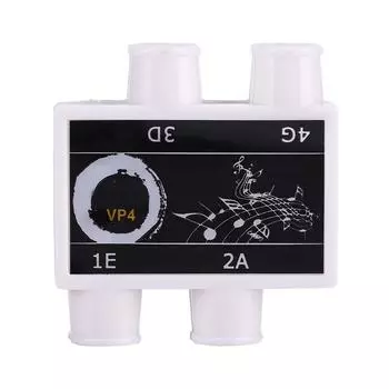 Прочный пластиковый тюнер для укулеле Pitch Pipe Four Tones EADG с футляром Аксессуар для укулеле