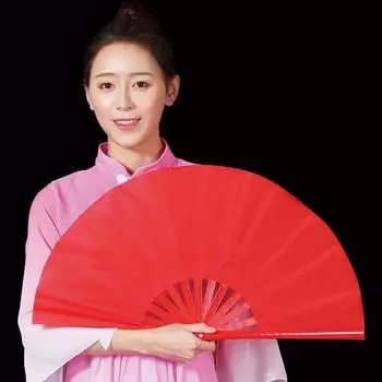 Прочный пластиковый веер-кость, классический веер для йоги, фотореквизит для танцевального представления веер для кунг-фу style C