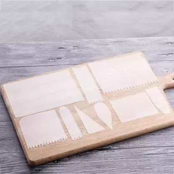 Прочный плоский универсальный шпатель для мусса Удобная ручка прозрачный