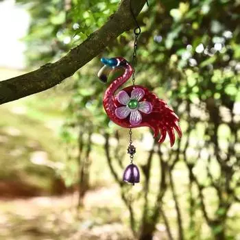 Прочный подвесной колокольчик в виде ветряной колокольчики, привлекательный, полезный, в форме животного, ретро, ручной работы, металлический колокольчик