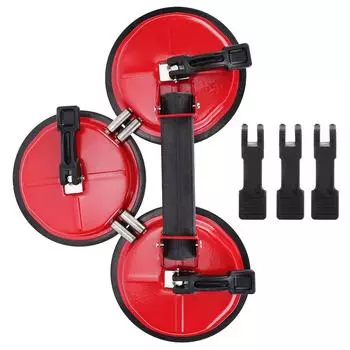 Прочный подвижный подъемник для стекла с тремя лапками и присоской, экономящий труд при ремонте и перемещении инструмента