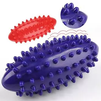 Прочный полипропиленовый шипастый массажный мяч для триггерных точек, для спорта, фитнеса, для рук, ног, для снятия боли, для снятия подошвенного фасциита, шары-ежики фиолетовый