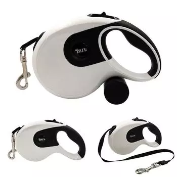 Прочный поводок для собак 5 м 8 м, автоматический выдвижной поводок для собак, большой поводок для собак, удлиняющий прогулочный поводок, тяговый веревочный ремень для домашних животных 3m чёрный