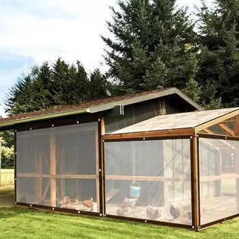 Прочный прозрачный брезент ПВХ прозрачный брезент брезент с металлическими отверстиями аксессуары для палаток для кемпинга с люверсами