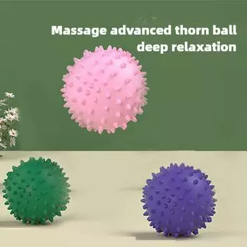 Прочный ПВХ шипастый массажный мяч для йоги, мяч для триггерных точек, для спорта, фитнеса, снятия боли в руках и ногах, шары-ежики 7 см 7Cm massage ball