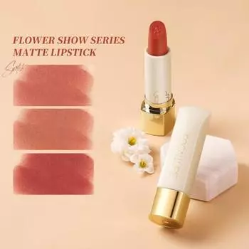 Прочный яркий цвет, красный оттенок губ, матовая помада для красоты 3