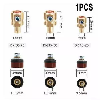Прочный разъем сварочного кабеля выходной мощности сварочного аппарата DKJ 10-25