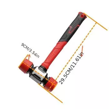Прочный резиновый молоток — водонепроницаемый, устойчивый к пятнам и долговечный для напольных покрытий, укладки плитки, деревообработки, строительства и ремонта.