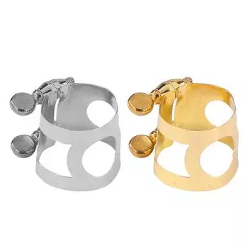 Прочный резной металлический мундштук для альт-саксофона 5 #, музыкальная застежка золотой