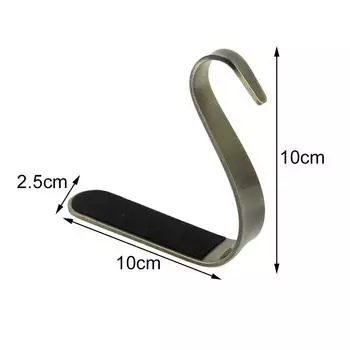 Прочный рождественский крючок для чулок, нескользящий дизайн, идеально подходящий для домашнего декора чёрный