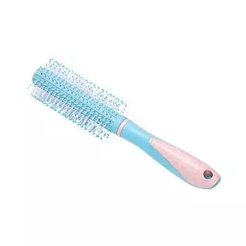 Прочный рулон ярких цветов, вьющаяся круглая расческа, парикмахерская щетка, расческа, инструмент светло-фиолетовый