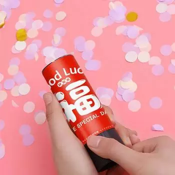 Прочный с благословляющими словами, красочные конфетти, попперс, пушка, весенний поворот, вечерние, новогодние аксессуары для дома 21cm B