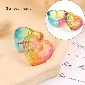 Прочный с пылезащитной крышкой Инструменты для ногтей Dip Dish Art Brush Washing Cup Supplies Heart