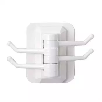 Прочный самоклеящийся настенный 4 крючка, крепкий без сверления, ключница, дверная вешалка для кухонных полотенец, крючки, аксессуары для домашнего хранения белый