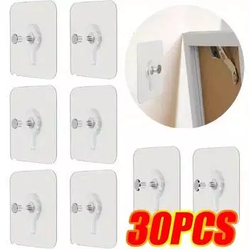 Прочный самоклеящийся настенный крючок без прокалывания, самоклеящиеся настенные вешалки без отверстий для рамки, постера, фоточасов