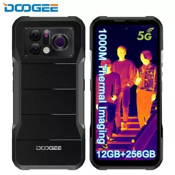 Прочный сетевой смартфон DOOGEE V20 PRO с сетью 5G, тепловизионная камера 1440*1080, дисплей 2K, телефон Android 12, 12 ГБ + 256 ГБ, сотовый телефон, 24 МП, ночное видение, NFC и OTG
