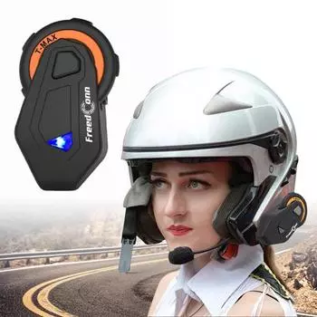 Прочный шлем наушники солнцезащитные пластиковые радио функция оранжевый/чёрный