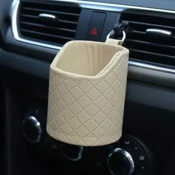 Прочный, сильная несущая способность, однотонный автомобильный подвесной мешок для хранения, вентиляционное отверстие, приборная панель, органайзер, коробка для транспортного средства коричневый