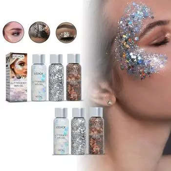 Прочный сияющий безопасный ингредиент удобный износостойкий инструмент для макияжа мини-блестящий гель для кожи тела