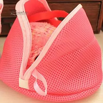 Прочный складной мешок для стирки треугольной формы, нижнее белье, бюстгальтер, защитный мешок для белья one size