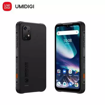 UMIDIGI BISON X20 Защищенный смартфон Android 13 NFC 12 ГБ(6 ГБ+6 ГБ расширенный)RAM 128 ГБ ROM MTK Helio P60 6.53 HD 6000 мАч Мобильный телефон 6+128 чёрный
