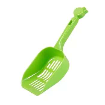 Прочный совок для кошачьего туалета с держателем – легко чистить, удобный совок для чистки кошачьего туалета, пластиковый туалет красный