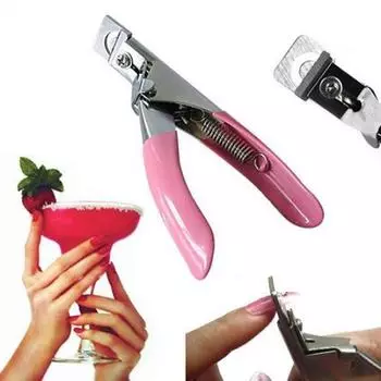 Прочный сплав накладной акриловый гель для дизайна ногтей, машинка для стрижки кромок, маникюрный инструмент