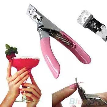 Прочный сплав накладной акриловый гель для дизайна ногтей, машинка для стрижки кромок, маникюрный инструмент