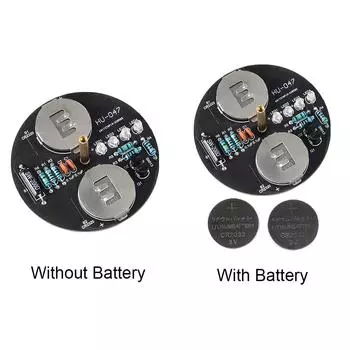 Прочный светодиодный вращающийся гироскоп DIY Kit вращающийся фонарь набор для пайки U Without Battery