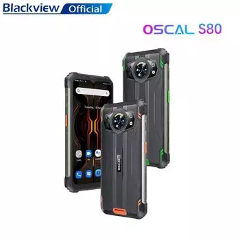 Прочный телефон Blackview Oscal S80, смартфон 13000 мАч, мобильный телефон 6 ГБ, 128 ГБ, водонепроницаемый мобильный телефон Andriod 12 G85