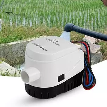 Прочный трюмный насос высокого давления с автоматическим переключателем постоянного тока 12 В/24 В морской насос для морской воды для лодки 24v L синий