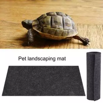 Прочный, удобный, износостойкий ковер для рептилий, черепах, ящериц, террариумов, ландшафтных товаров S чёрный