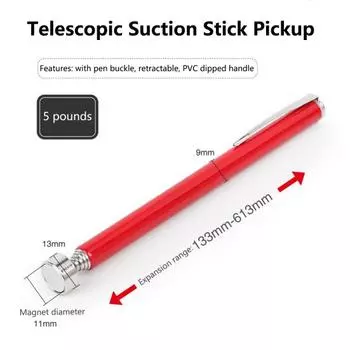 Прочный, удобный, легкий в переноске, магнитный захват, телескопический магнит, захват, гаджет, инструмент, заводские принадлежности A