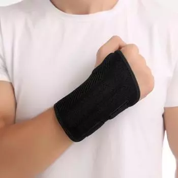 Прочный, удобный, регулируемый, эргономичный дизайн, наручный бандаж для поддержки артрита, боли, тендинита Left Hand серый