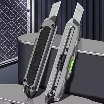 Прочный универсальный нож. Универсальные инструменты из алюминиевого сплава. Универсальные режущие инструменты. Стальная конструкция SK5 для плавных разрезов.