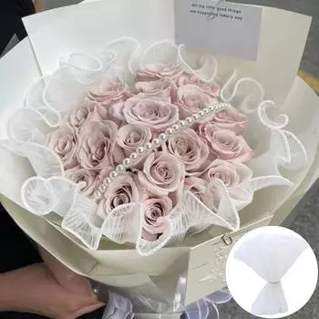 Прочный упаковочный материал для поделок из тюля из искусственного жемчуга чёрный