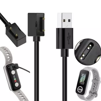 Прочный USB-кабель для зарядки, шнур для зарядки, черный, для зарядного устройства для умных часов VivoWatch 5 AERO