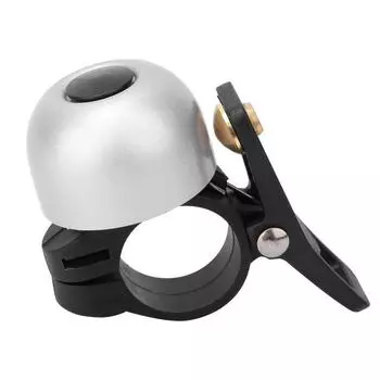 Прочный велосипедный звонок на руль, громкий звуковой сигнал для велосипеда, аксессуар для велосипеда, серебристый