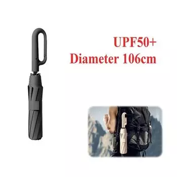 Прочный ветрозащитный автоматический зонт 72 кости солнцезащитный козырек УФ-защита складной зонт светло-синий