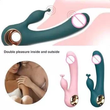 Прочный вибрационный массажер с мягким толстым стержнем, водонепроницаемый