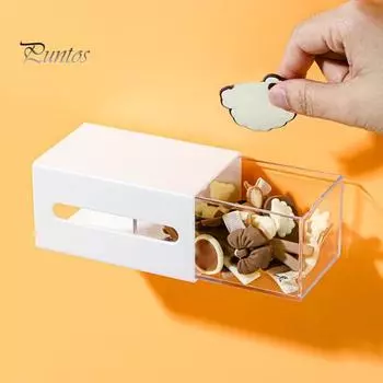 Прочный влагостойкий простой в установке контейнер для хранения Компактный контейнер для хранения Домашний блок белый