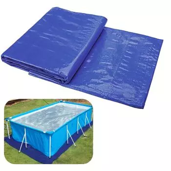 Прочный водонепроницаемый полиэтиленовый вкладыш для бассейна — надежная защита для надземных бассейнов, предотвращает проколы, легко чистить и хранить 118in*82.68in