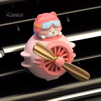 Прочный вращающийся пропеллер безопасный автомобильный ароматерапевтический диффузор автомобильный ароматерапевтический диффузор воздушный вентилятор автомобильные принадлежности розовый