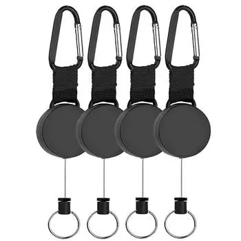 Прочный выдвижной брелок для ключей Расширьте досягаемость с легкостью Выдвижной брелок для ключей с выдвижным шнурком