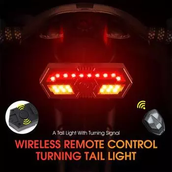 Прочный высокий децибел 6 режимов велосипедный задний фонарь водостойкий велосипедный сигнал часть велосипеда чёрный