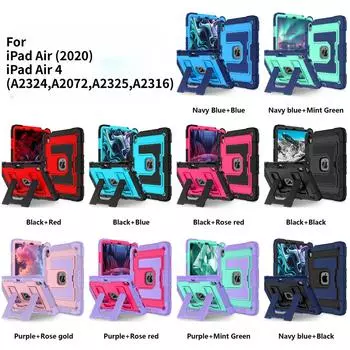 Прочный защитный чехол для iPad Air (2020)/iPad Air 4/(А2324,А2072,А2325,А2316). Яркие цвета, трехслойная защита, многоугольная подставка iPad Air (2020)